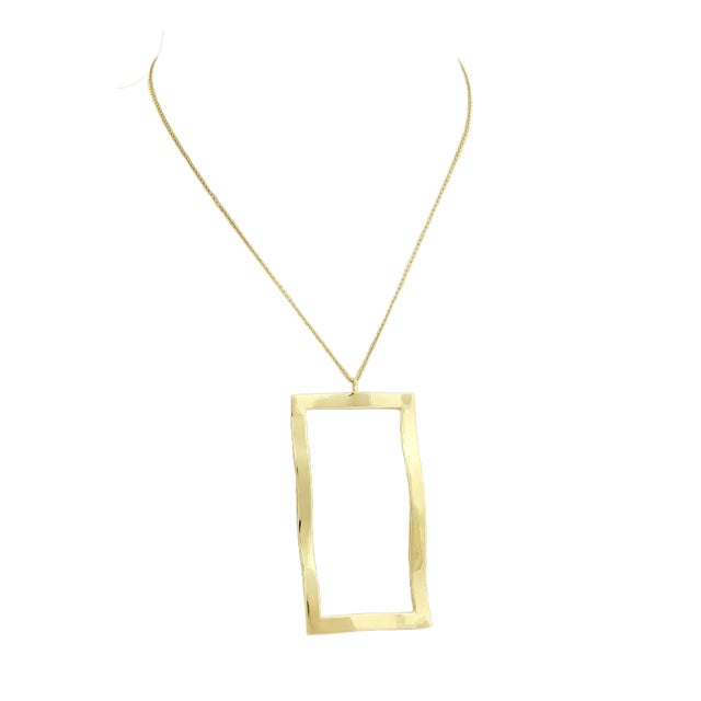 Ippolita Window 18k Yellow Gold Open Wave Pendant For Sale