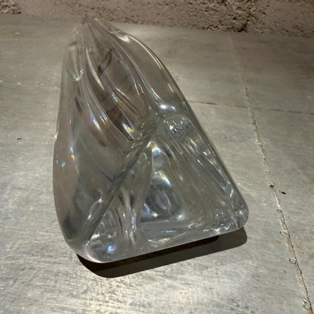 Mid-Century Modern Baccarat "Rose" Faceted Crystal Bud Vase For Sale - Image 12 of 16