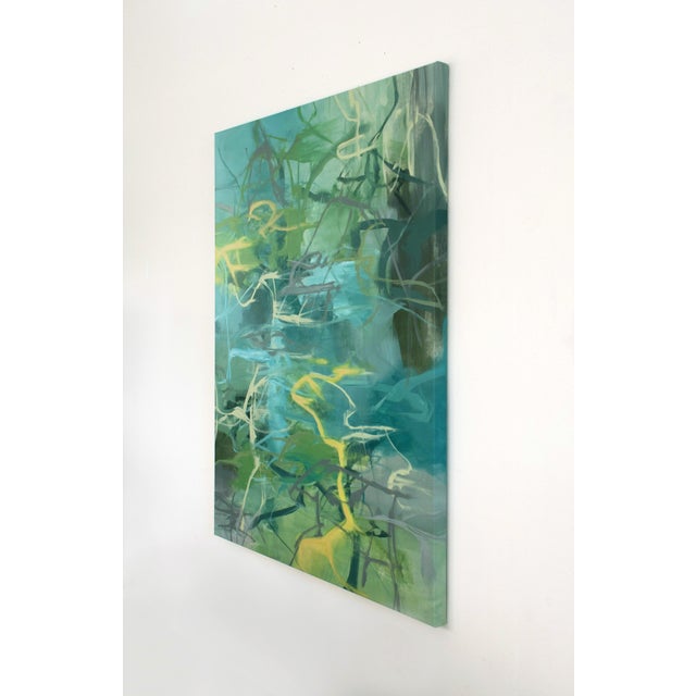 This acrylic and mixed media painting on canvas by Susan Foley was inspired by the artist's love of nature. The lively...