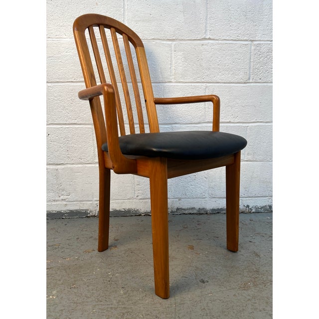 Set of Six Mid-Century Teak Dining Room Chairs For Sale - Image 12 of 18