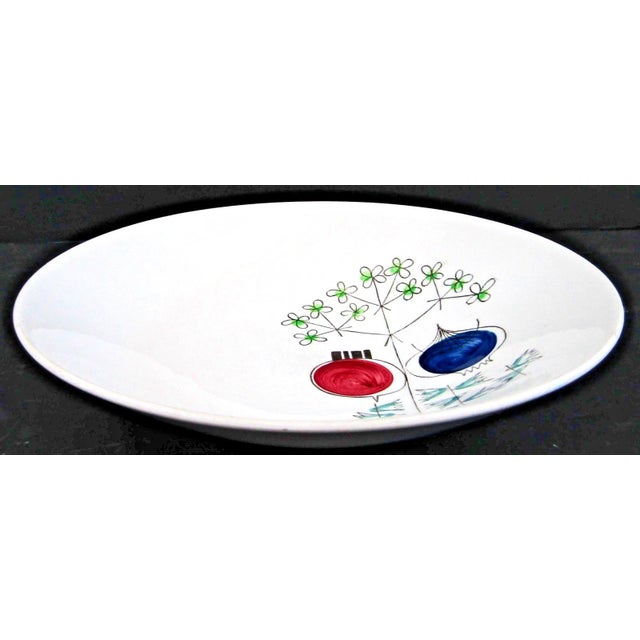 The Rörstrand Sweden Pomona Picknick Soup Bowl, designed by Marianne Westman, is a vintage ceramic bowl that exudes a Mid-...