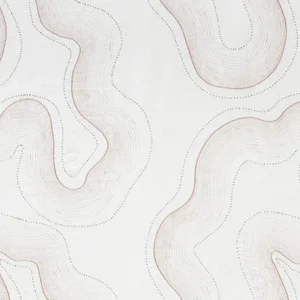 Schumacher Topo Sheer Fabric in Blush
