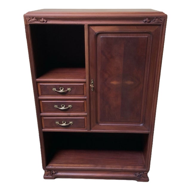 Antique Art Nouveau Cabinet in Wood, 1910 For Sale