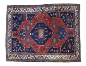 1930s Vintage Caucasian Rug