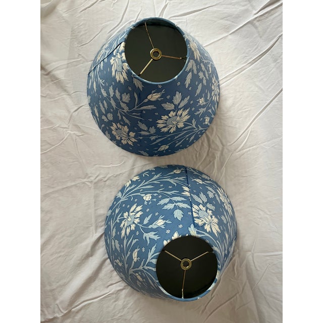 1980s Brunschwig & Fils Verrières Lampshades a Pair For Sale - Image 5 of 12