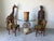 A striking and sculptural statement piece, this vintage giraffe features a hand-crafted form wrapped in richly toned...