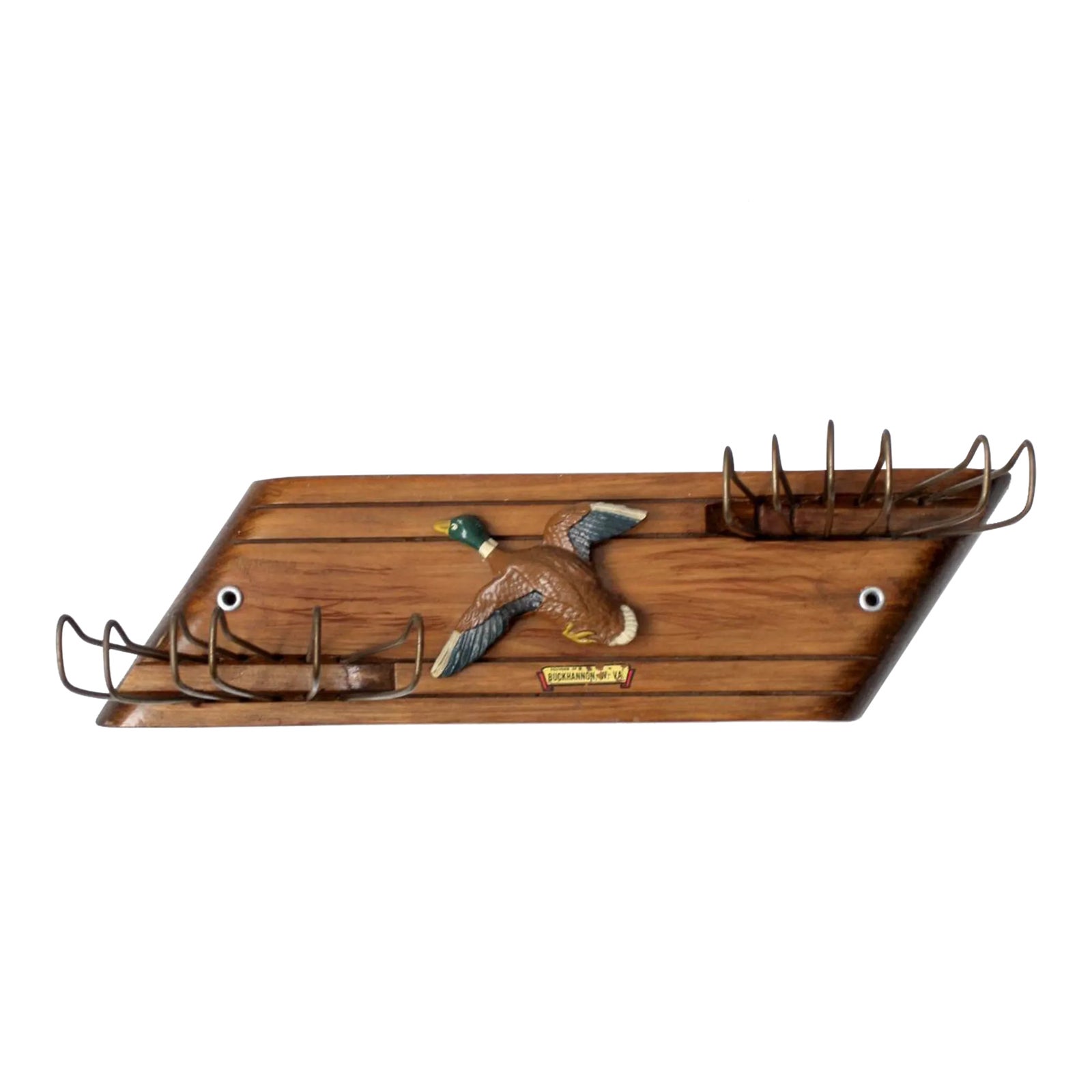 Vintage Mallard Duck Tie Rack | Chairish