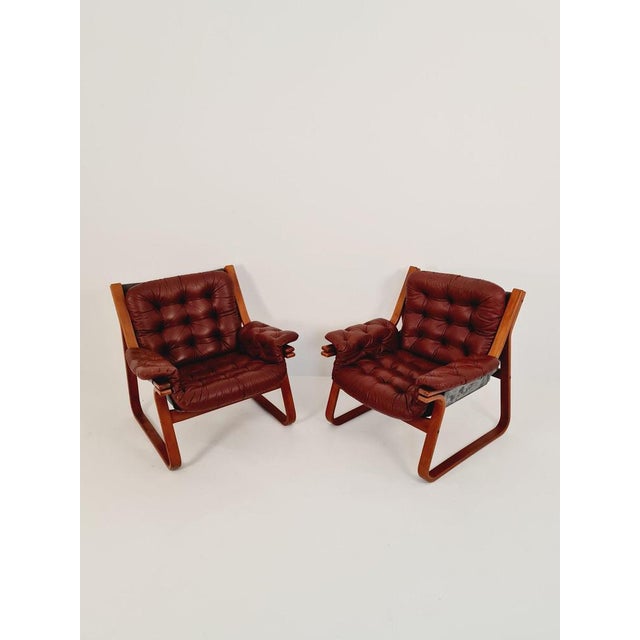 Scandinavian Easy Chairs by Carl-Henrik Spark for Ulferts Sweden, 1970s, Set of 2 For Sale - Image 11 of 11