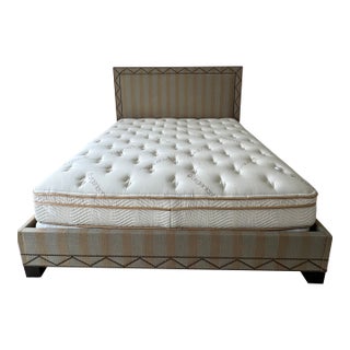 Custom Upholstered King Bed Frame For Sale