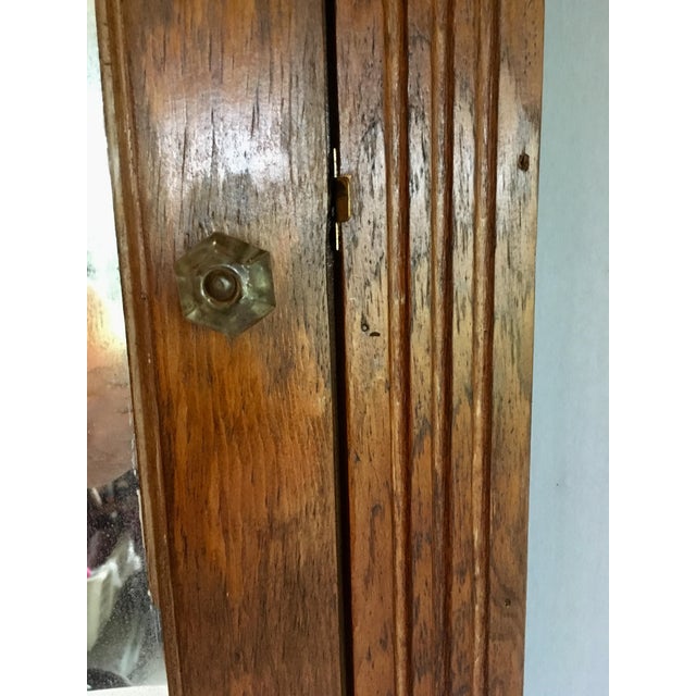 1950's Vintage Golden Oak Medicine Storage Chairish