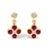 Imbue your presence with a whisper of regal charm with these exquisite 14K yellow gold dangle earrings, where the...