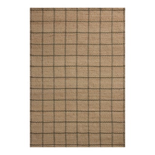 Chris Loves Julia x Loloi Fletcher Natural / Olive 2'-6" x 7'-6" Runner Rug For Sale