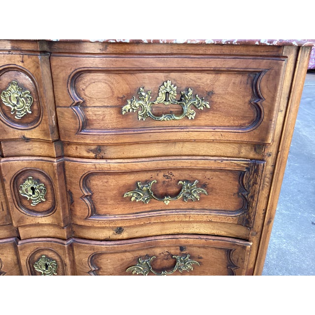 18th C. French Regency Chest W/ Marble Top For Sale - Image 12 of 16