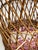 French Country Vintage French Lattice Style Basket With Handle For Sale - Image 3 of 11