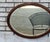 19th Century Victorian Oval Oak Wall Mirror Beveled Edge Antique Glass For Sale In Philadelphia - Image 6 of 11