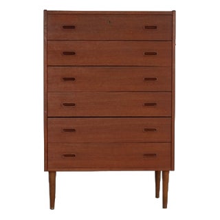 Vintage Danish Chest of Drawers in Teak, 1960s For Sale