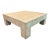 August Lillian August Gavin Square Coffee Table Pearl White Shagreen With Drawer For Sale