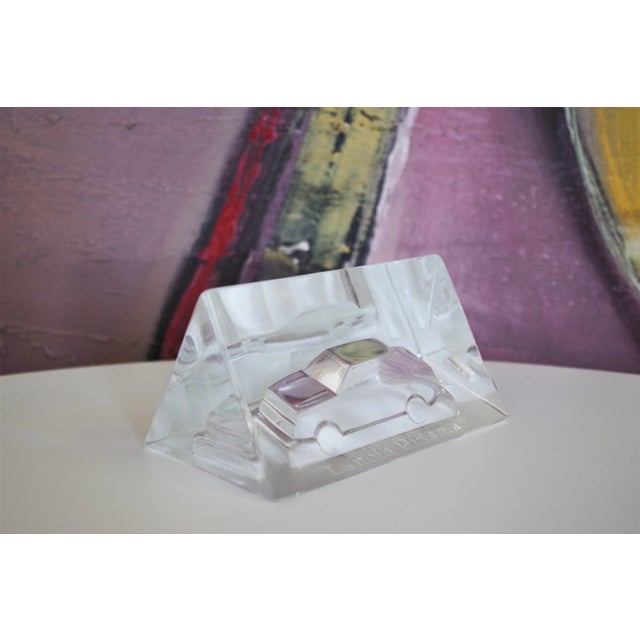 Paperweight lancia prisma in murano crystal 80s This piece has an attribution mark, I am sure that it is completely...