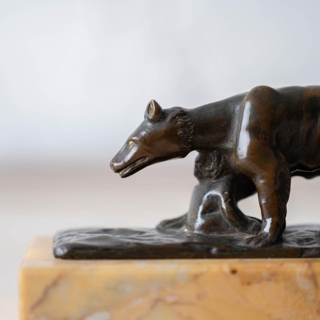 Metal Grand Tour Capitoline She-Wolf Bronze (Lupa Capitolina), c.1880 For Sale - Image 7 of 12