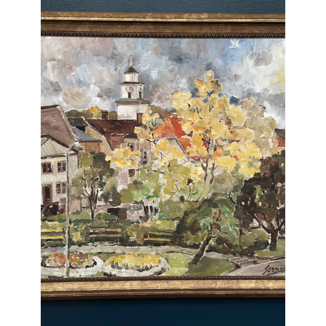 Sooman, City Life III, 1960s, Oil Painting on Canvas, Framed For Sale - Image 4 of 14