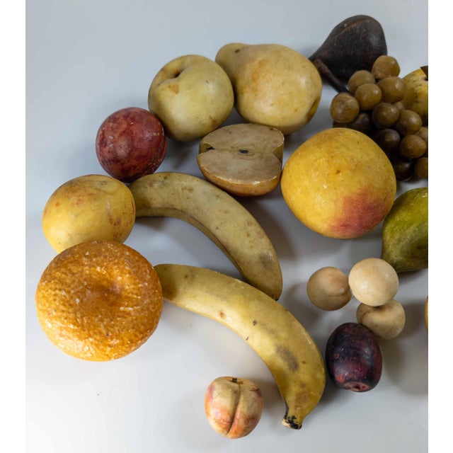 19th Century Group of 20 Carved Marble and Alabaster Fruit For Sale - Image 11 of 13