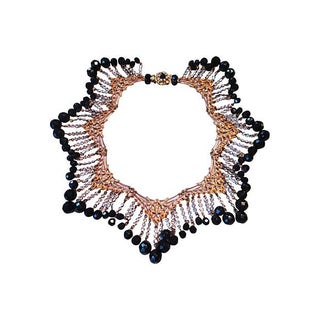 Miriam Haskell Filigree Panels Statement Collar For Sale