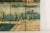 Four-Panel Painted Screen Depicting Boats and Riverside Figures For Sale - Image 10 of 12