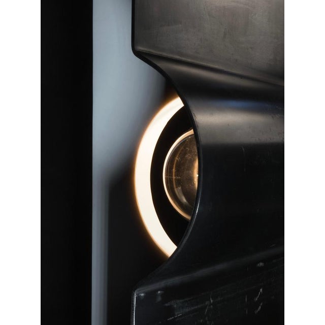 Oculus 2.1 Handcrafted Floor Lamp in Iron & Marble by D´ARK Atelier For Sale - Image 6 of 12