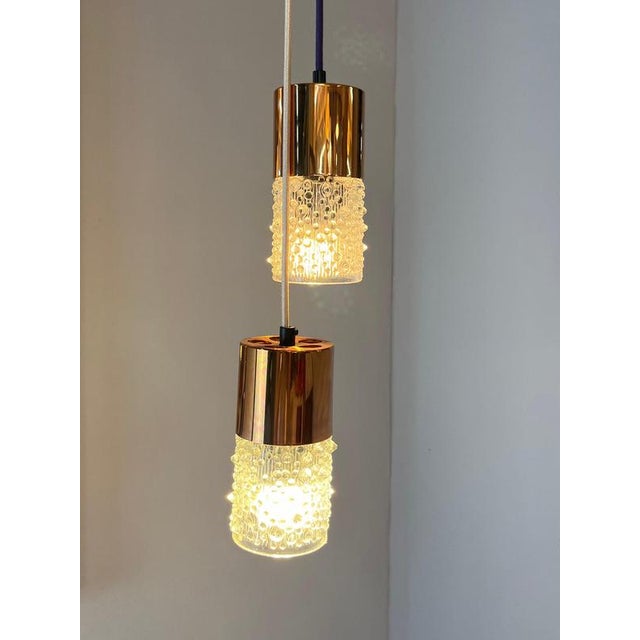 Hanging Lamp Bubble Glass Copper from Veb Narva For Sale - Image 5 of 11