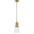 Thomas O'Brien for Visual Comfort Signature Robinson Small Pendant in Hand-Rubbed Antique Brass with Seeded Glass For Sale