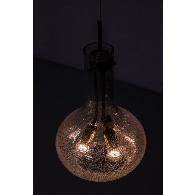 Metal Ceiling Lamp Attributed to Jonas Hidle for Høvik Lys, 1960s For Sale - Image 7 of 11