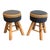 Pine Stools, French Work, Circa 1970 - a Pair For Sale