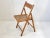 Wood Set of Vintage Italian Folding Chairs in Beech & Cane, 1970s For Sale - Image 7 of 12