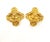 Contemporary Chanel Vintage Gold Plated CC Dot Cross Clip on Earrings, A Pair For Sale - Image 3 of 6