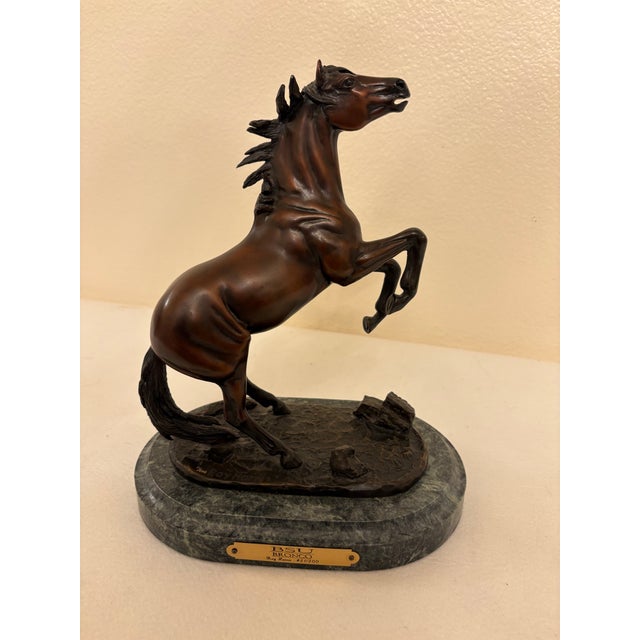 Bronze 1990s Boise State University Bronco, Bronze Sculpture - #21/200, (Limited Edition by Dr. Roy Harris) For Sale - Image 8 of 8