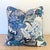 Aqua Schumacher Chiang Mai Dragon Pillows in China Blue With Aqua Pave Print Backs - Pair For Sale - Image 8 of 11