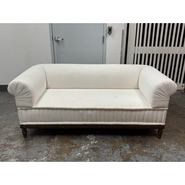 Traditional Dmitriy & Co. Brampton Pleated Sofa For Sale - Image 3 of 12