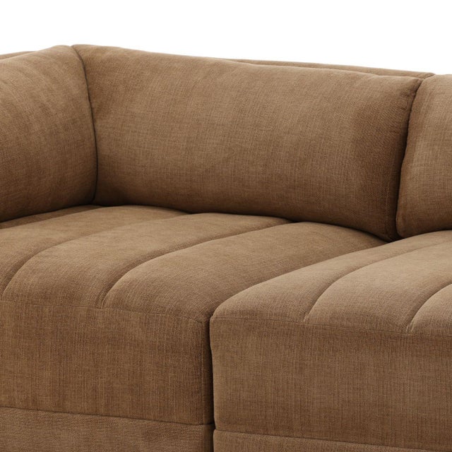2020s Cocoa Upholstered Sofa For Sale - Image 5 of 7