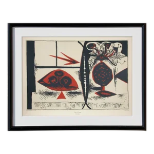 1980s "Vase of Flowers" Screen Print After Pablo Picasso