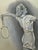 Original graphite pencil drawing by American artist and illustrator Theodore E. Schrock (1879–1952), depicting a young...