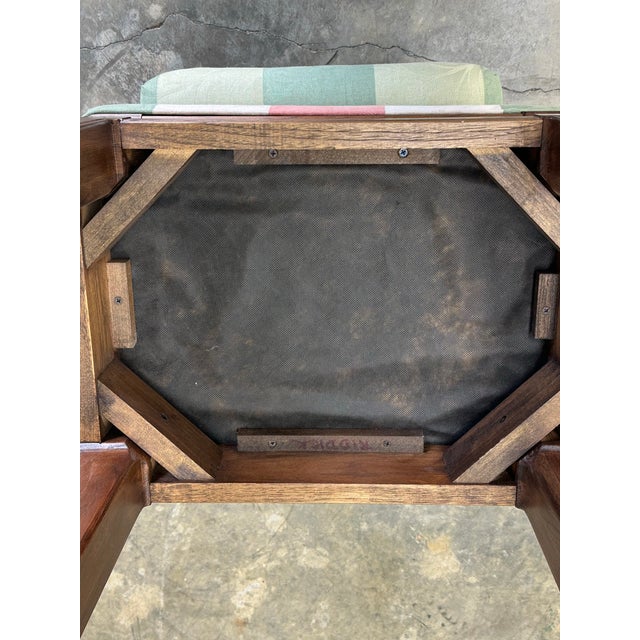 1980s Traditional / Modernist Ottomans or Stools After Henredon- A Pair For Sale - Image 12 of 12