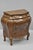 French Small Italian Jewelry Chest Burl Olive Wood French Louis XV Style Bombe Commode For Sale - Image 3 of 10