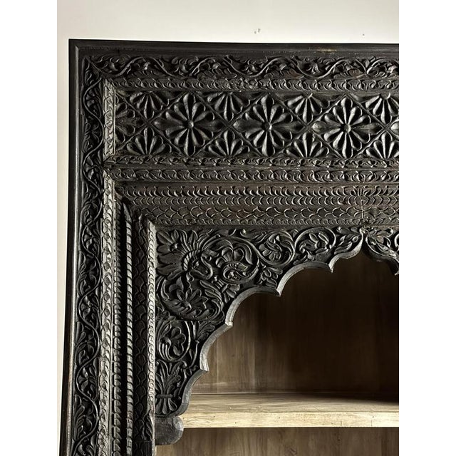Large Indian Bookcase in Wood For Sale - Image 5 of 18