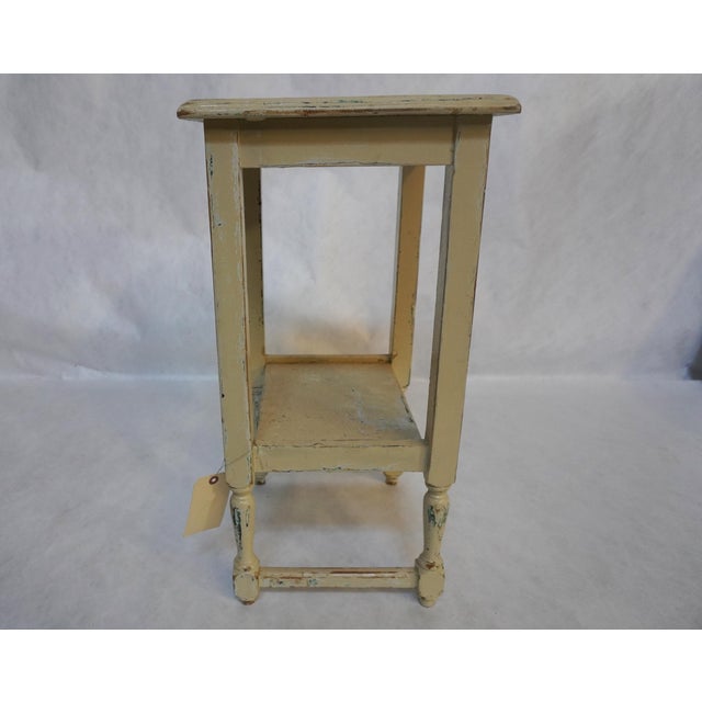 1990s Small Painted Wood Side Table For Sale - Image 11 of 14