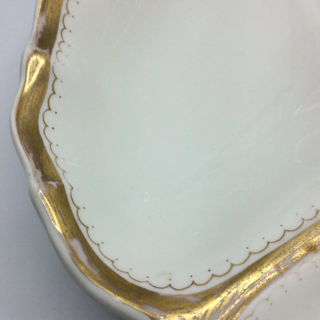 K P M Divided Dish With Gold and Acanthus Leaves Handle Antique For Sale - Image 10 of 12