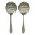 Pair of 1924 S. Kirk & Son Sterling Silver Repousse Spoons For Sale