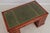 Reprodux English Yew Wood Green Leather Top Desk For Sale - Image 13 of 18