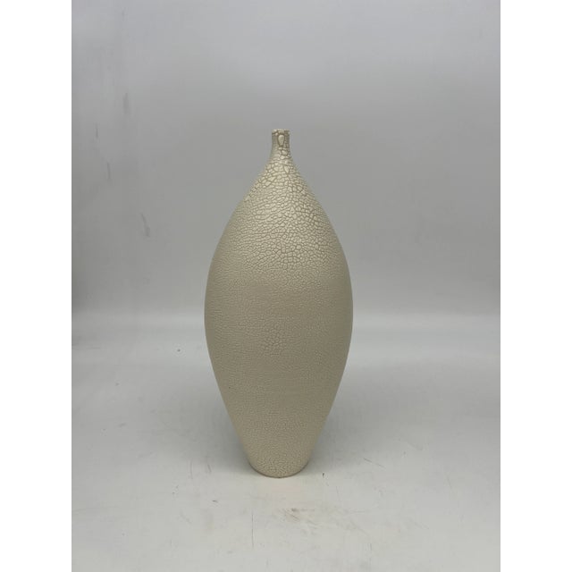 Late 20th Century Modernist Hand Thrown Japanese Inspired Ceramic Vase For Sale - Image 5 of 12
