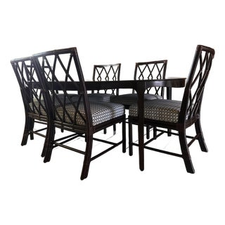 McGuire Dinning Room Set With Extension For Sale