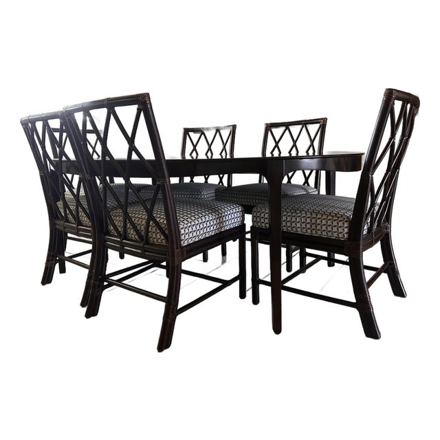 McGuire Dinning Room Set With Extension For Sale